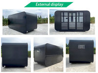 Disposition personnalisée de 5m Cabine Apple préassemblée à faible coût Maison modulaire Capsule cabine Apple personnalisée expédiée de l'usine