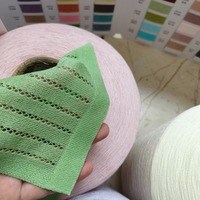 Fil de lin perlé 28NM, 89% viscose, 11% polyester, fil mélangé doux et respirant pour tricoter des pulls, des vêtements, des tricots pour femmes