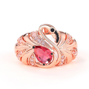 Anello con Design a Fenicottero, Gioiello di Tendenza in Stile Animale per Vacanze, per Donne - Product Image 5