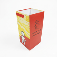 Présentoir en carton écologique avec séparateur, panier de rangement robuste en papier pour la vente de produits en centre commercial