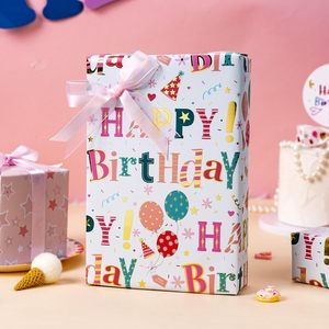 Papel de Regalo de Cumpleaños, 17 Pulgadas x 16.5 Pies, Diseño Colorido para Manualidades y Regalos - Product Image 4