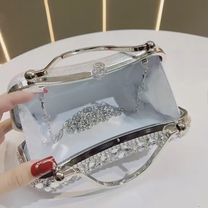 Bolso de noche brillante para mujer, elegante bolso de fiesta para damas, bolso de diseñador para mujer, bolso cruzado brillante para exteriores. - Product Image 5