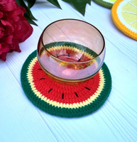 Gebreide Beach Party Decor Handgemaakte Gehaakte Vruchten Coaster