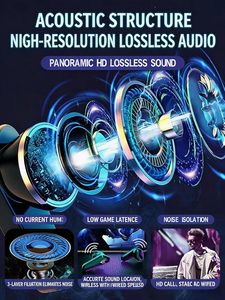 Auriculares Inalámbricos Semi-Intraaurales para Juegos con Baja Latencia, V5.3, IPX4, Resistentes al Agua, Sonido de Alta Fidelidad - Product Image 3