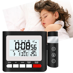 多機能LCD時計 - 投影、温度と湿度表示、寝室、リビングルーム用のクリエイティブなデジタル目覚まし時計 - Product Image 5