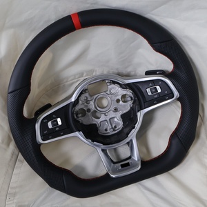 พวงมาลัยพื้นแบนสำหรับ MK7 7R 7.5R 6R MK5 MK7.<span class=keywords><strong>5</strong></span> R7 MK4 R line <span class=keywords><strong>MK</strong></span> 6 4 <span class=keywords><strong>5</strong></span> <span class=keywords><strong>Jetta</strong></span> Amarok - Product Image 1