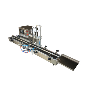 Machine de remplissage de liquides semi-automatique en acier inoxydable de haute qualité avec convoyeur pour le remplissage d'huile dans les sacs en verre - Product Image 2