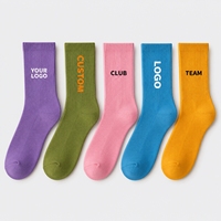 Chaussettes Athlétiques Quotidiennes Personnalisables avec Logo – Chaussettes Respirantes Montantes pour Confort, Marche, Fitness et Usage Quotidien