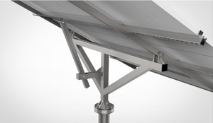 Sistema de soporte de suelo de pila de un solo polo, estructura de montaje Solar ajustable, sistema de montaje de tierra de instalación de seguimiento - Product Image 6