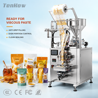 Machine d'emballage compacte automatique multifonction contrôlée par PLC pour sachets de pâte de miel et liquides épais en portions