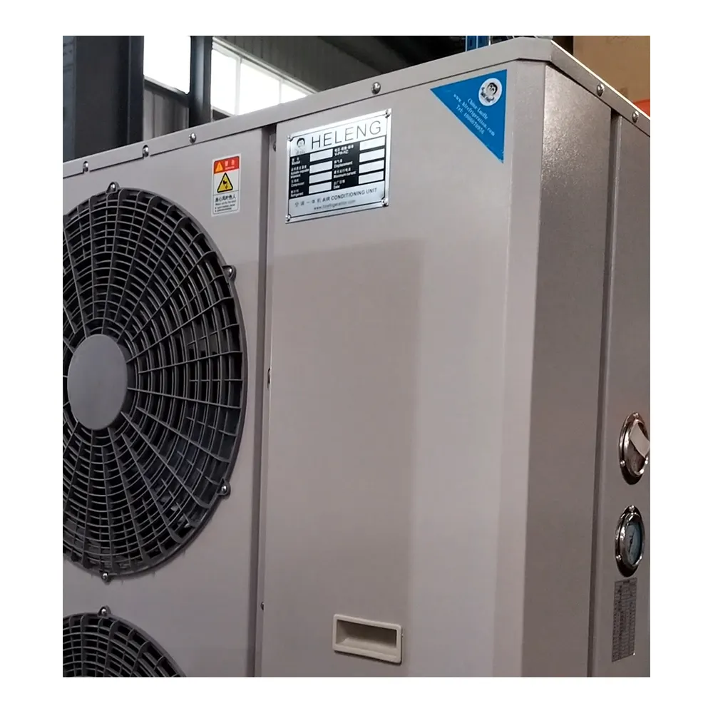 Unidad de refrigeración de compresor Henan Tianshun, unidad de condensación refrigerada por aire, unidad de condensación HBP 6Hp con ventiladores de refrigeración de motor, enfriador