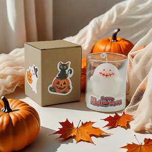 Creative Handmade Soy Wax pumpkin candles halloween New Year Gift Home Holiday Party Decoration art candle - Product Image 3