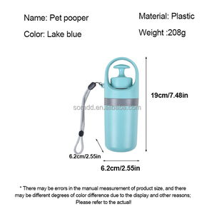 Draagbare hondenpoepschep, hygiënische hondenpoepophaal met zakdispenser, handige reiniger voor huisdierafval voor hondenwandelaars - Product Image 3