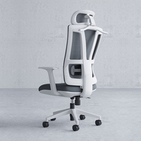Chaise de bureau pivotante en maille ergonomique avec support lombaire réglable, vente en gros à Guangdong