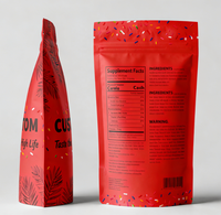 Sachets refermables personnalisés à trois soudures pour échantillons alimentaires en Mylar de qualité alimentaire pour l'emballage de pilules, poudres et capsules