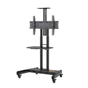 מכירה לוהטת נשלף נייד טלוויזיה stand עגלת 32 "-65" שטוח led lcd