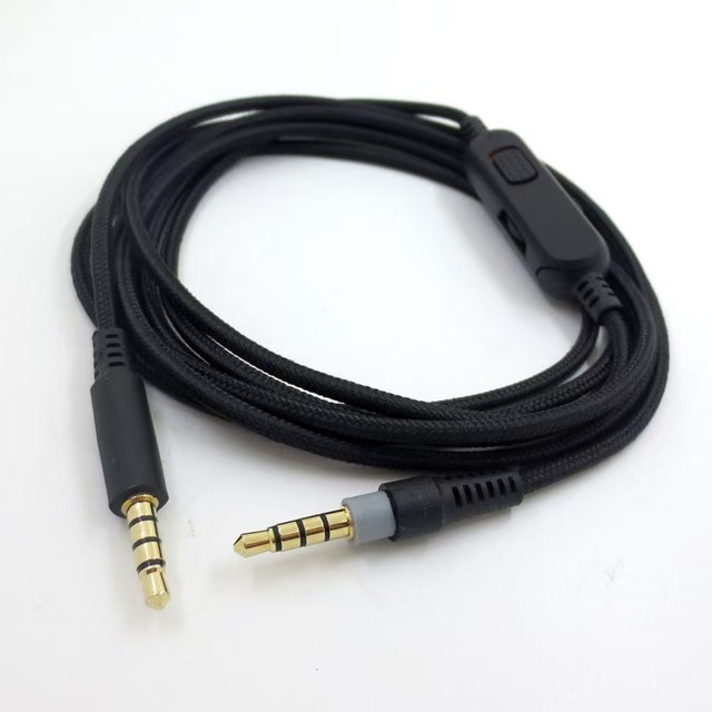 2m Upgrade Cable With Microphone Alpha Earphone Headphone 3.5mm Audio Cable for Hyper X Cloud Alpha Gaming Headsets