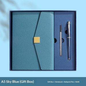 Libreta de Cuero PU con Logotipo Personalizado, Encuadernación Magnética A4, Agenda, Planificador de Negocios, Impresión UV, Caja de Regalo, Hecho a Mano - Product Image 5