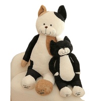 Penjualan Langsung Pabrik Mainan Kucing Plush dengan Isian Jelly Panas yang Dapat Diisi Ulang, Mainan Kucing Plush Besar 110cm, Boneka Kucing Besar