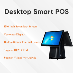 Sistema POS de Escritorio de Bajo Precio con Pantalla Táctil Dual de 15.6 Pulgadas, Caja Registradora, Máquina de Facturación para Pequeñas Empresas - Product Image 3