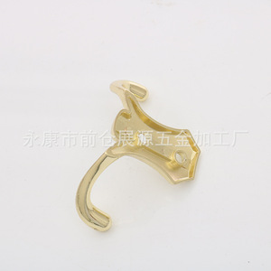 Zhanyuan Slip Hook Zinc Alloy Gold Plated Wall Mount For Bathroom Bedroom Furniture <b>Hardware</b> Accessory - Product Image 2