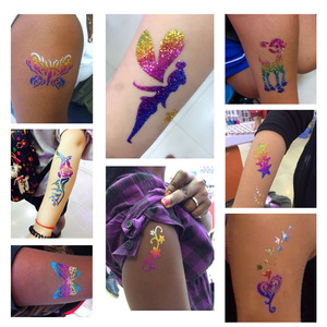 20 colori di Halloween evento Glitter tatuaggio Set per feste forniture temporanee del tatuaggio adesivi per la vita quotidiana dei bambini - Product Image 6