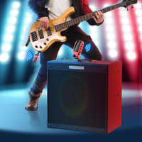 Amplifier gitar nirkabel, sistem gitar nirkabel USB dapat diisi ulang, Set penerima waktu penggunaan sampai 8h, Mini Plug Amplifier gitar 5.8GHz