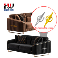 Bouton décoratif de luxe en plastique en forme de diamant doré avec anneau pour tête de lit, prix usine HUAWEI, vente chaude