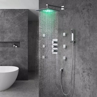AMAXO ensemble de mélangeur de douche dissimulé à pluie système de bain et de douche robinet de douche de salle de bain