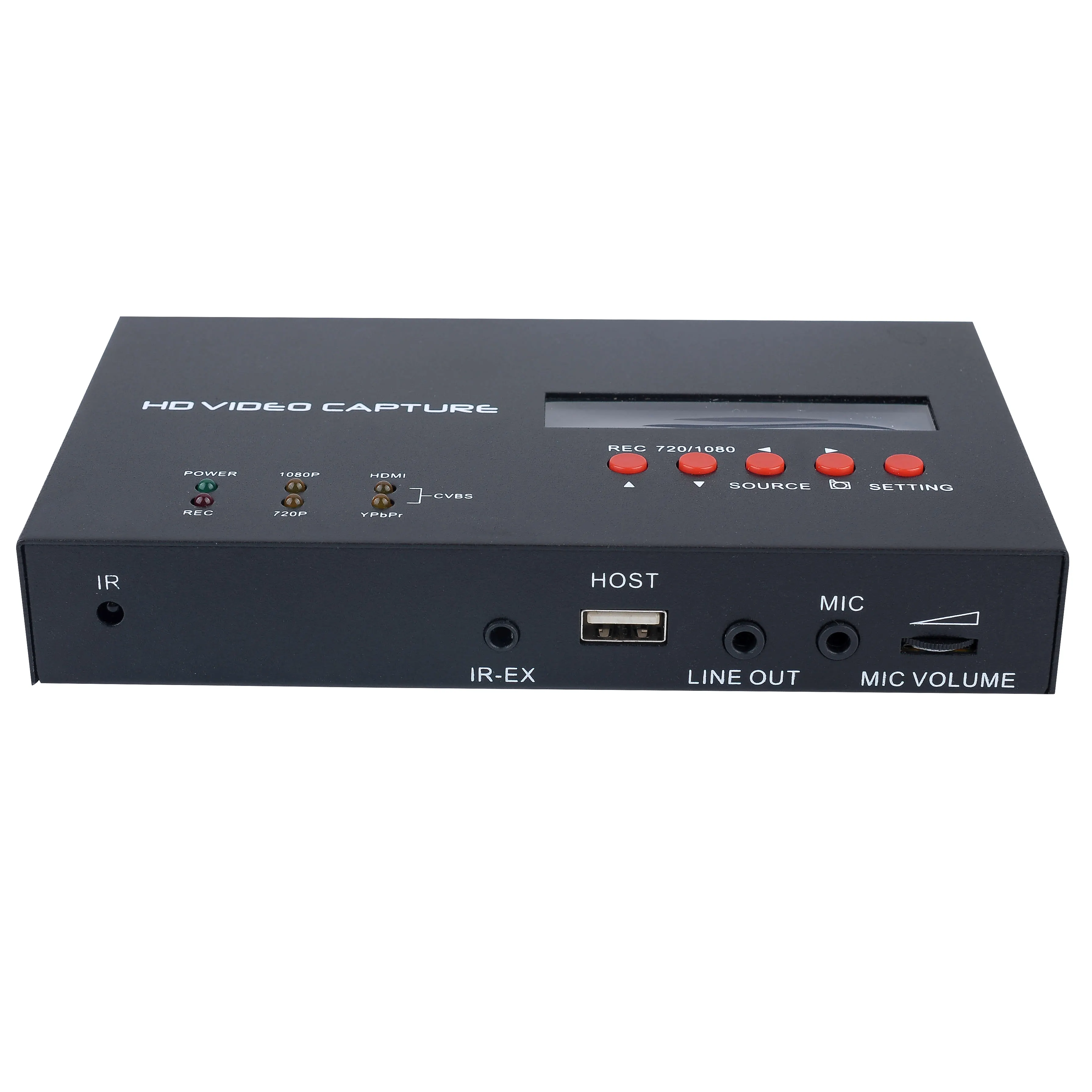 Dropshipping 1080P HDMI וידאו משחק מקליט לכידת HDMI YPBPR Component Composite AV וידאו כדי USB דיסק און קי Hdd אין מחשב צורך