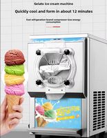 Italiaanse Desktop Hard Gelato Ijs Machine Automatische Ijslolly Maker Fruitkern Motor Component Nieuwe Zelfgemaakte Ijspoeder