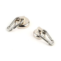 Pot magnétique en néodyme avec crochets pivotants magnétiques kit magnétique ensemble de pêche et corde pot magnétique de pêche en néodyme avec boulon à œil