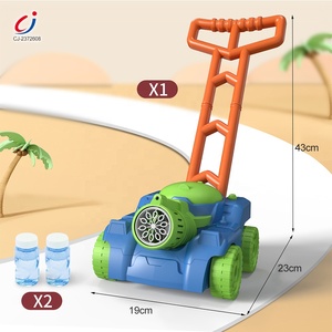 Chengji Outdoor Zomer Speelgoed Automatische Blower Plastic Hand Push Tank Winkelwagen Bubble Grasmaaier Voor Peuters - Product Image 5