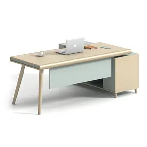 Fabriekslevering Moderne Kantoortafel L-Vormige Kantoormeubelontwerpmanager Computer Executive Tafel