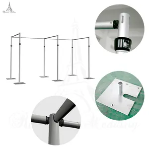 Drape Pipe Stand Good Quality Wedding Backdrop Pipe And Drape Safety Stable Pipe Drape Stand Kit Support Backdrop Frame Stands For Sale