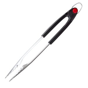 Pinze a molla per barbecue in Silicone di lusso in acciaio inossidabile con sistema di bloccaggio eco-friendly pinze per il servizio di ristorazione per la casa scatola da cucina di 48 - Product Image 1