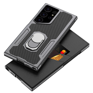 Funda para Teléfono Móvil S24 Ultra S23 S22 Plus S21 S20 FE, Diseño Empresarial de PU y PC para Samsung, Protección Abstracta para Teléfono Celular, Colores Variados - Product Image 1