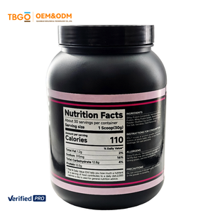 2025 TBG Oem <span class=keywords><strong>Gold</strong></span> <span class=keywords><strong>Standard</strong></span> Poudre de protéine de lactosérum 907g Saveur de chocolat aux fraises 3-en-1 Protéine animale en conserve pour la construction musculaire - Product Image 3