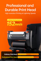 Impresora de etiquetas de transferencia térmica de 200/300 DPI, cinta de resina para impresora TTO, Cable de tubo, Cable termorretráctil térmico, impresora de Cable