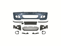 Kit de Carrosserie Complet avec Pare-Chocs Avant MT Amélioré et Modifié Type Usine pour BMW Série 3 E46, Incluant Calandre Anti-Brouillard