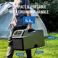 Aire Acondicionado Portátil Eléctrico de 4400 BTU, 220V-240V, para Tiendas de Campaña, Campamentos, Autocaravanas y Automóviles - Aire Acondicionado Portátil para Exteriores
