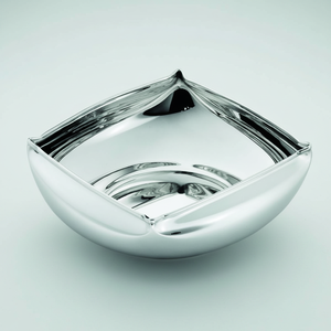Ciotola Ginestra in Argento 925 117x30 mm Design Quadrato Moderno Piatto Decorativo - Product Image 2