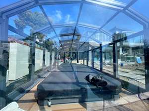 Tente de patio d'exposition de mariage en verre résistant d'extérieur 20x20 40x20 20x40 grand blanc - Product Image 5