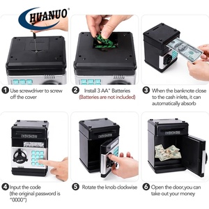 Tirelire pour enfants Mini ATM Cash Coin <span class=keywords><strong>Banks</strong></span> avec mot de passe Boîte d'économie d'argent - Product Image 5