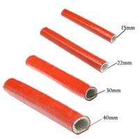 Isolation incendie en fibre de verre à manchon ignifuge en silicone robuste pour résistance à la chaleur pour tuyaux en caoutchouc