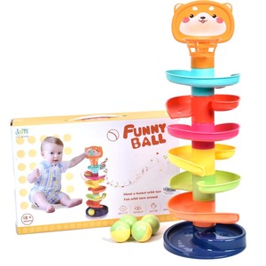 赤ちゃん5 7層回転ローリングボールグリディングタワー幼児玩具回転トラックスタッキング子供用 - Product Image 1