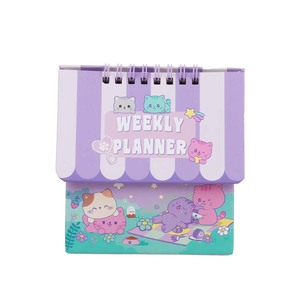 Agenda hebdomadaire mignon avec un adorable motif animalier, carnet portable à spirale pour liste de tâches quotidiennes, organisation des études et du travail - Product Image 5