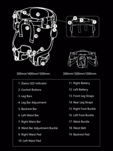 AstroShell Alpha 1 Classic, Exoesqueleto de Pierna Ligero con IA para Asistencia al Caminar, Ideal para Senderismo, Ciclismo y Apoyo a la Movilidad - Product Image 6