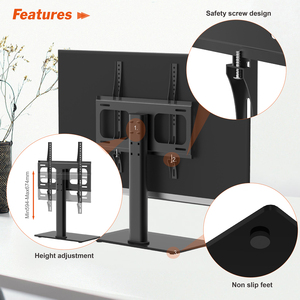 Giá đỡ TV màn hình phẳng LCD LED 4K 26-55 inch, có thể điều chỉnh chiều cao, giá đỡ TV đa năng, đế để bàn - Product Image 3