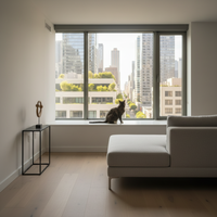 Fenêtre à battant horizontal moderne en alliage d'aluminium, isolation thermique, certifiée Energy Star, couleur personnalisée pour appartement et villa